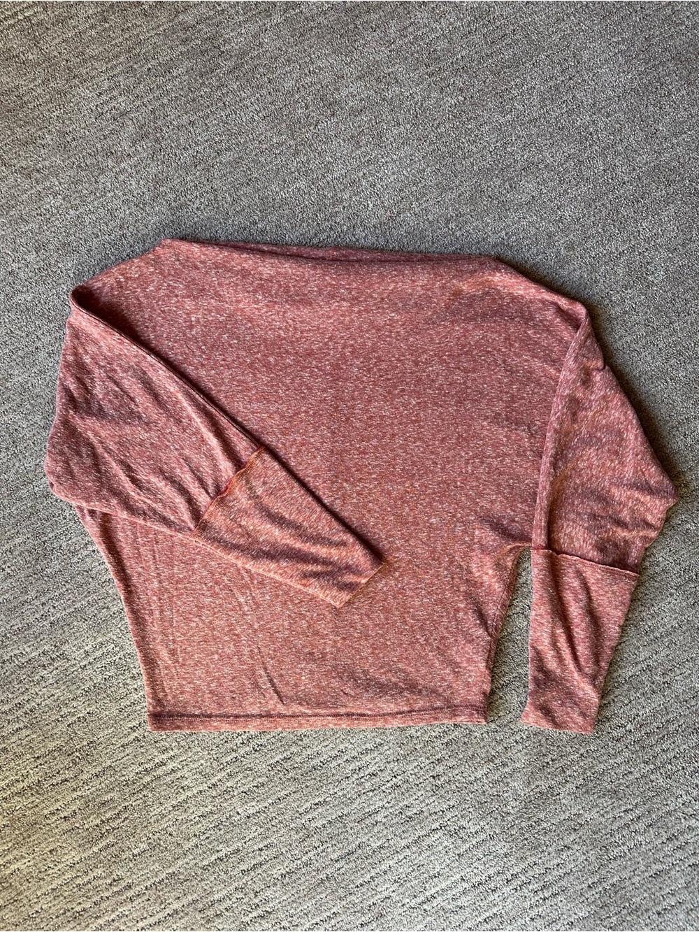 We The Free Free People Terracotta Rust Knit Batwing Top – Oversized Size S #34
